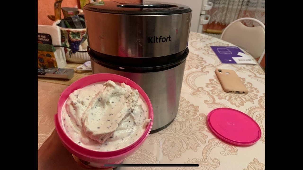 Готовим ванильное мороженое в мороженице Kitfort 1804: просто, натурально и вкусно!
