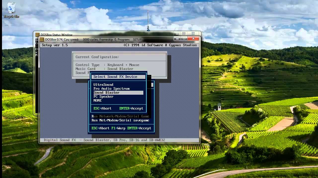 DOOM II Played on Windows 7 in DOSBox 0.74