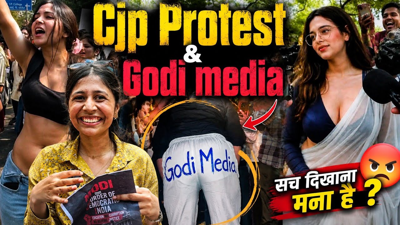 CJP Gen Z Protest India 😂 | Godi Media EXPOSED? Funniest Protest Moments 🔥