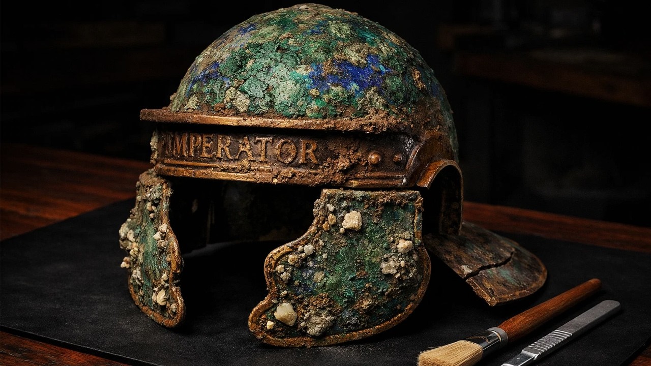 Roman General's Helmet Abandoned at Carthage in 146 BC — Full Restoration