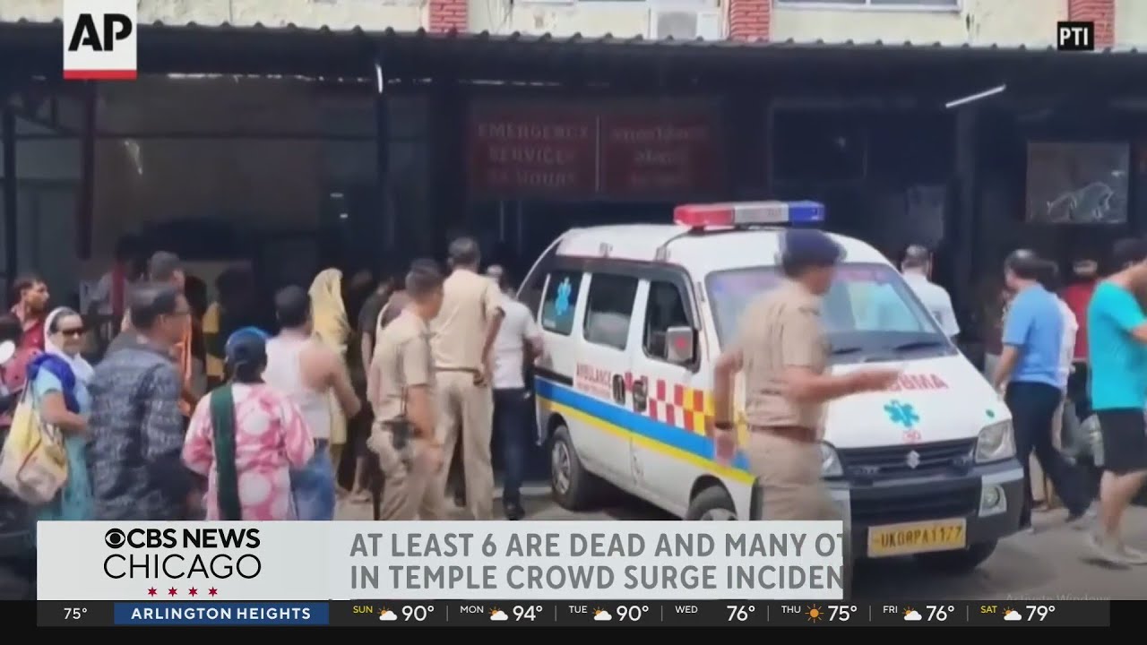 6 killed in crowd surge in northern India