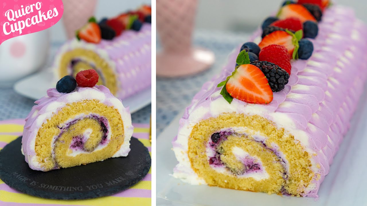 BRAZO DE GITANO O DE REINA CON CREMA | MÉTODO EXTRA FÁCIL Y RÁPIDO PARA ROLL CAKE | QUIERO CUPCAKES
