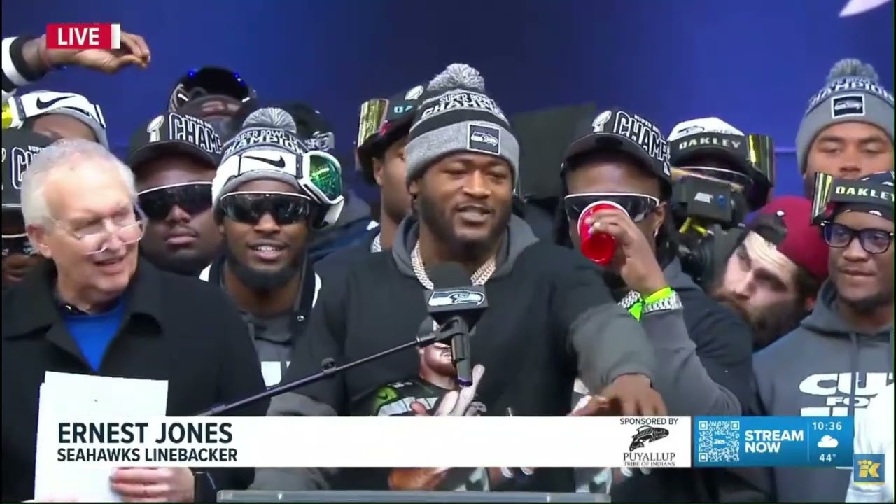 Ernest Jones says F**K YOU to Seahawk Doubters