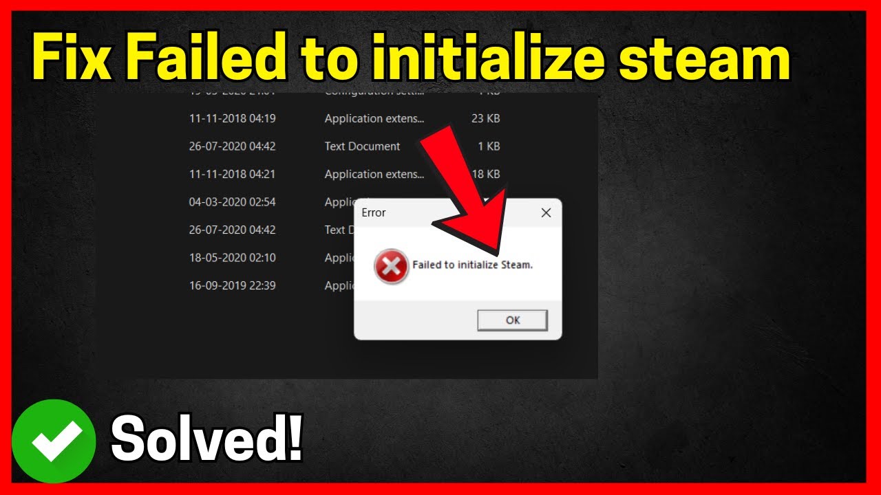 Исправлена ​​ошибка инициализации STEAM.