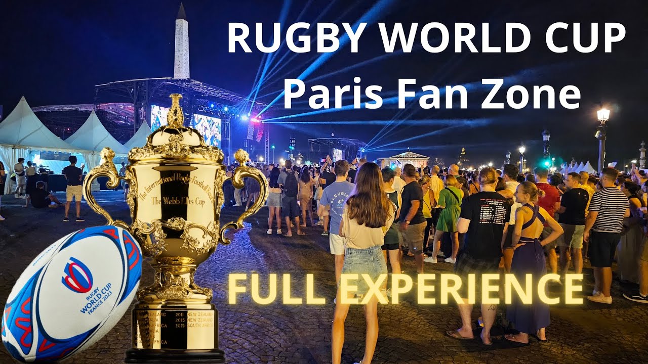 Rugby World Cup - Paris Fan Zone - France vs New Zealand - 4K