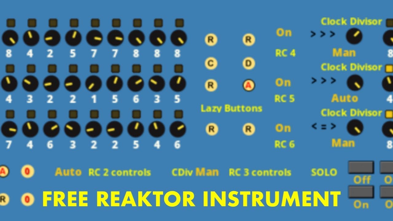 R&Ouml;NTGEN Remote Control: Free Reaktor Instrument Demo (2022)