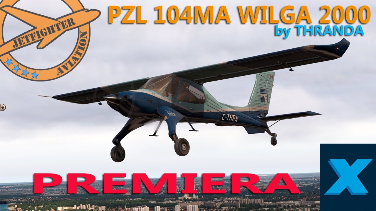 X PLANE 11 - THRANDA PZL-104MA Wilga 2000 - польский самолет в XP11!