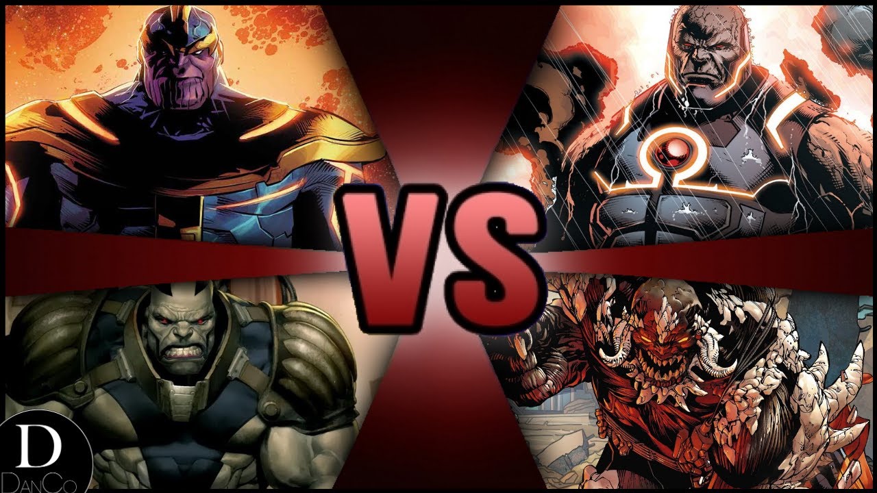 Thanos VS Darkseid VS Doomsday VS Apocalypse | BATTLE ARENA | Marvel VS DC | Justice League