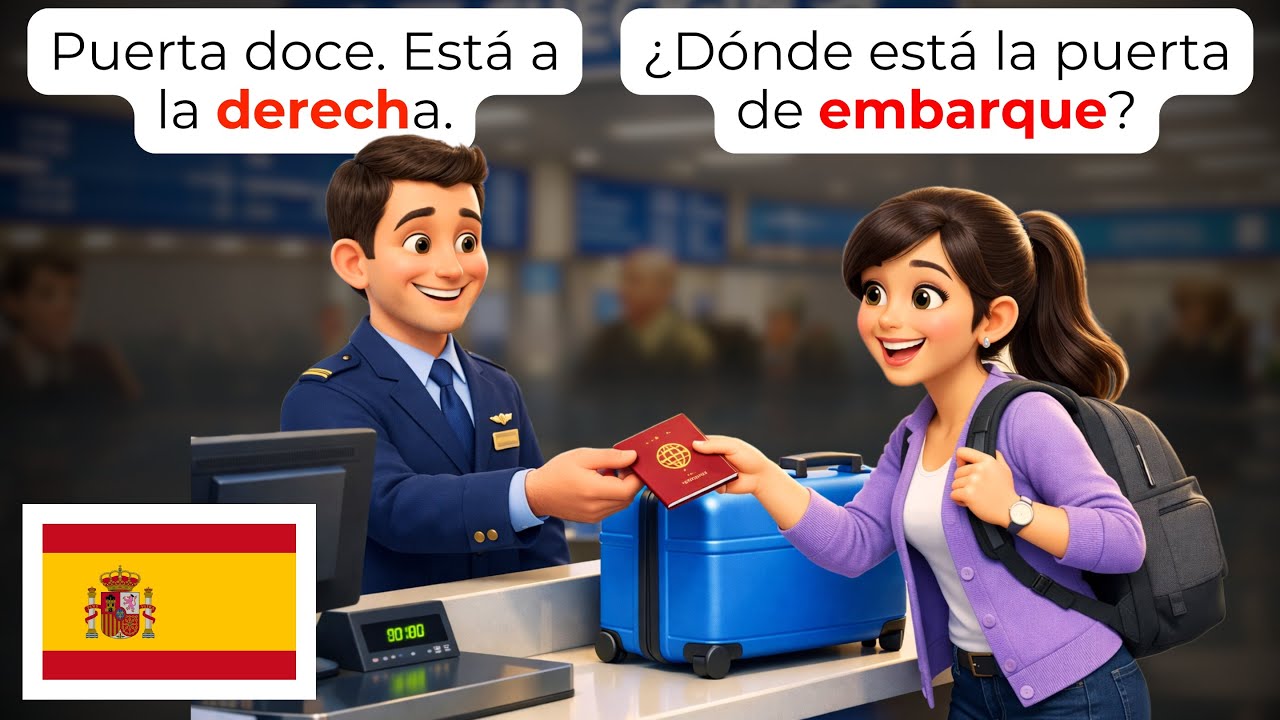 🇪🇸 15 Испанских Разговоров в Аэропорту, Которые Должен Выучить Каждый Начинающий | A1-A2