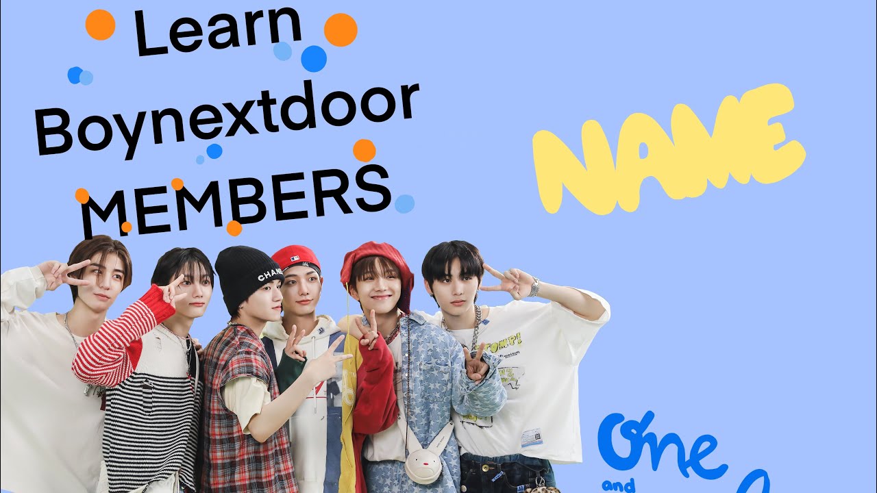 Learn BOYNEXTDOOR MEMBERS NAME