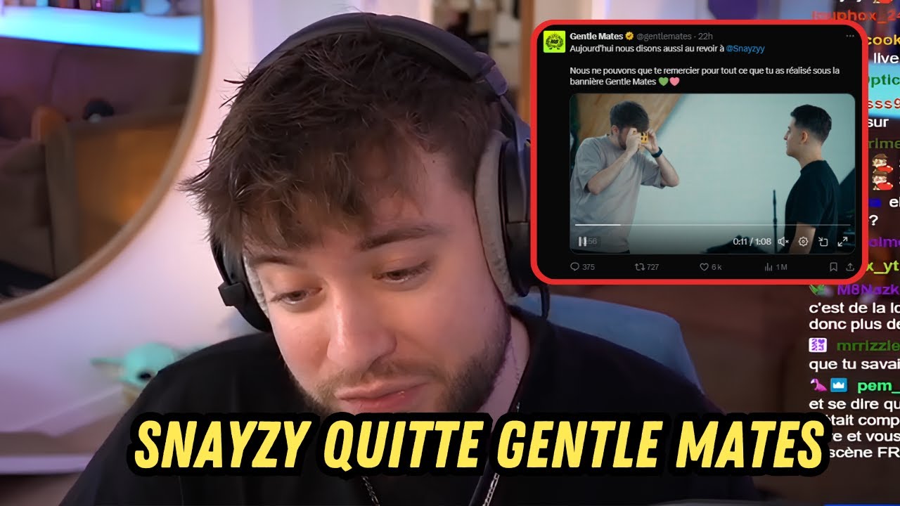 Nikof revient sur le départ de Snayzy de chez M8