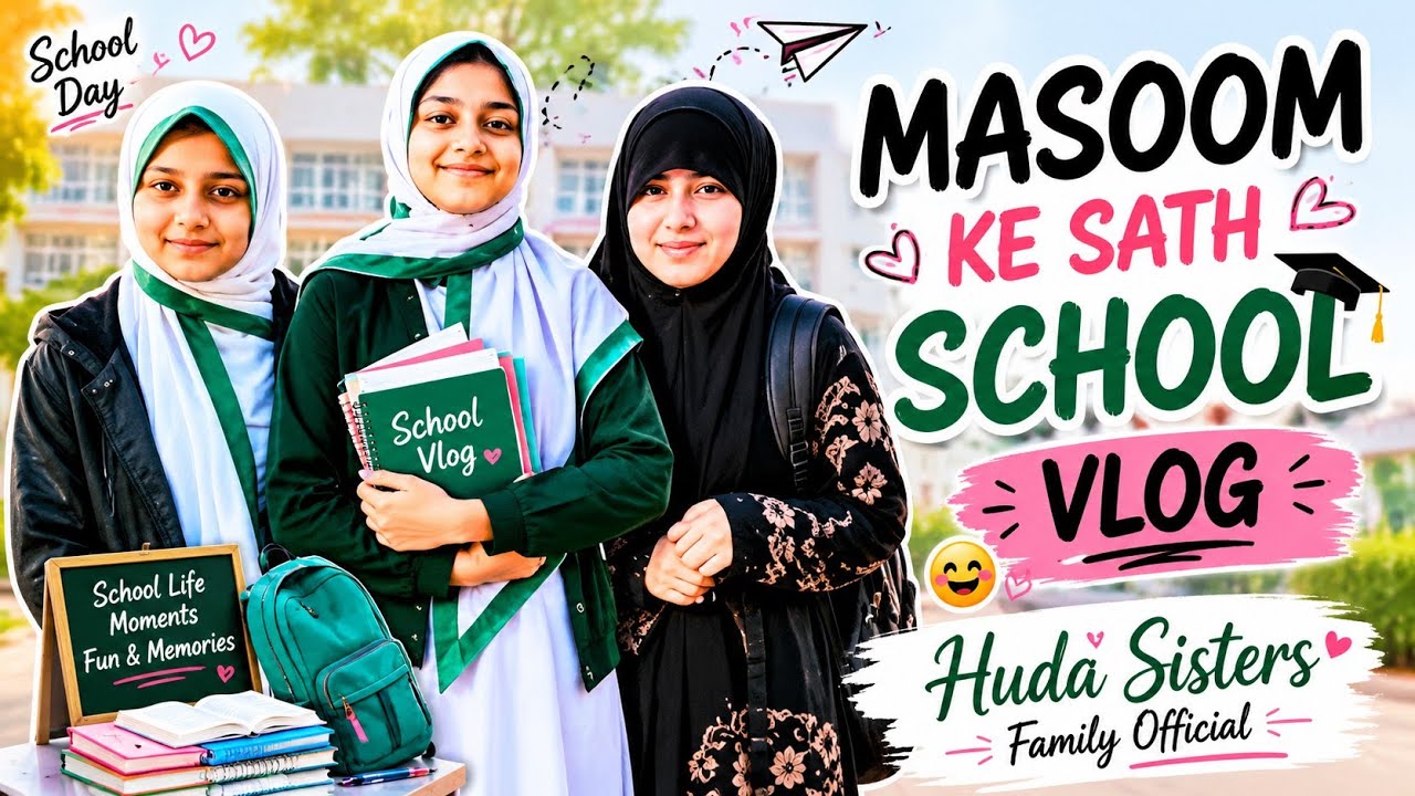 Naya din naie batain | School Jaray hain | Huda Sisters Family Official  2024