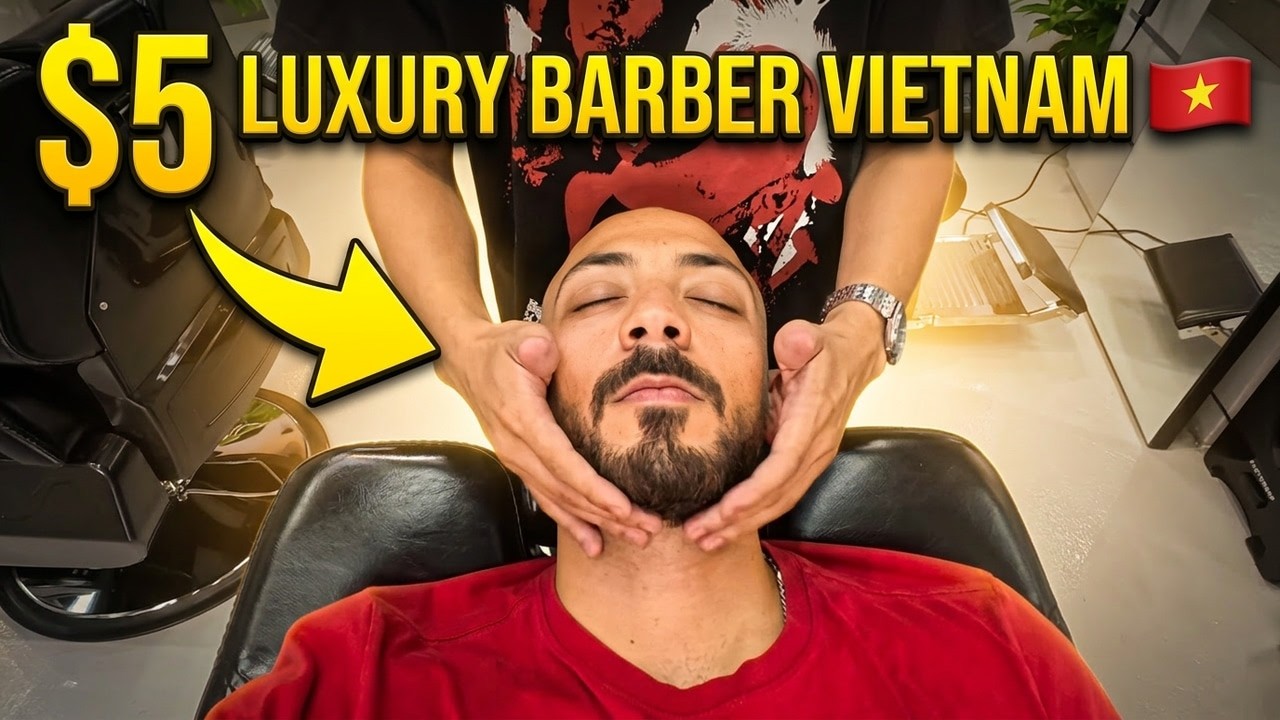Vietnam’s Cheapest “Luxury” Barber – Is It Actually Good? 🇻🇳
