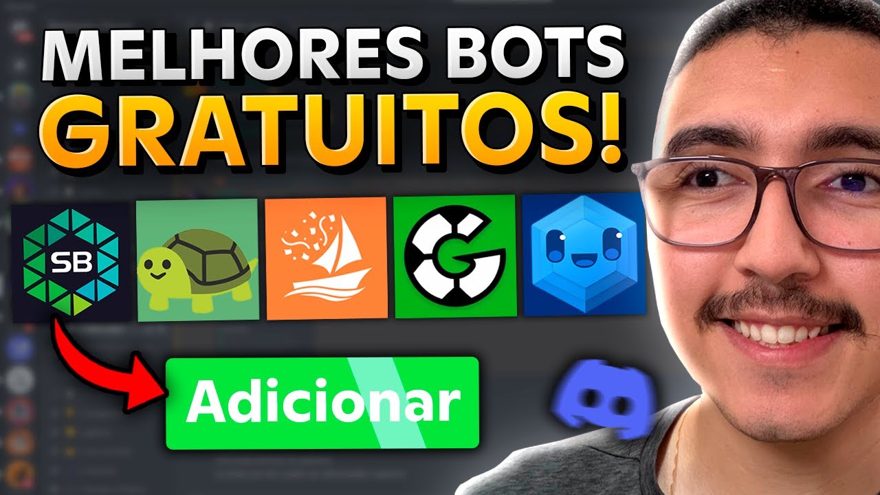 5 MELHORES BOTS GRATUITOS para SERVIDOR de Discord em 2025!