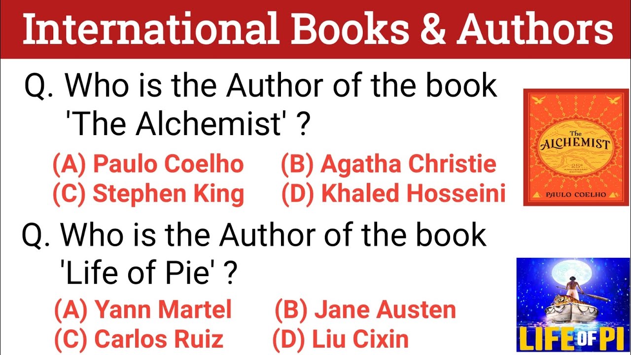 Books & Authors GK || Top 30 Mcq || Famous Books & Popular Authors.