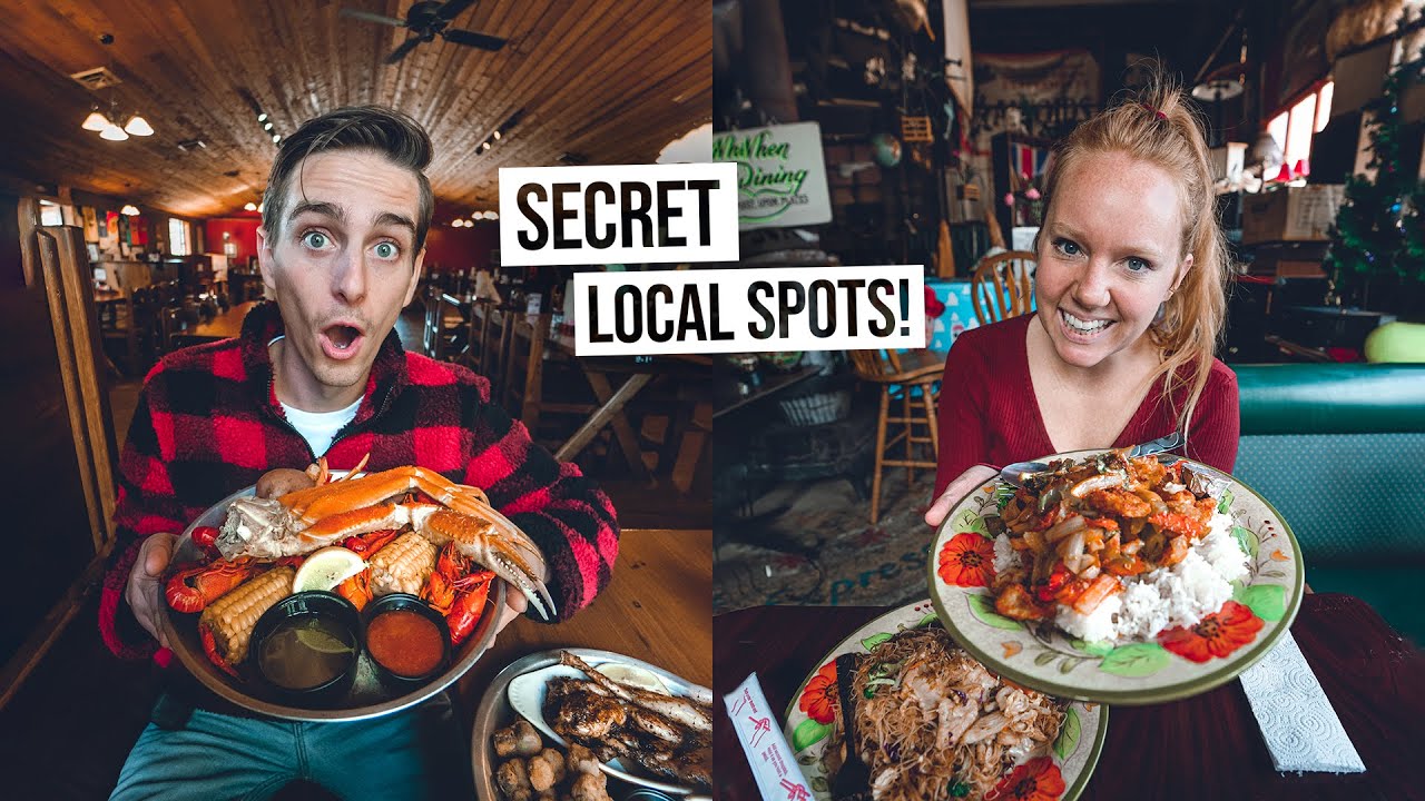 We Did a Food Tour IN OUR HOME TOWN! -Delicious Southern Cooking & SECRET Restaurants! 🍽