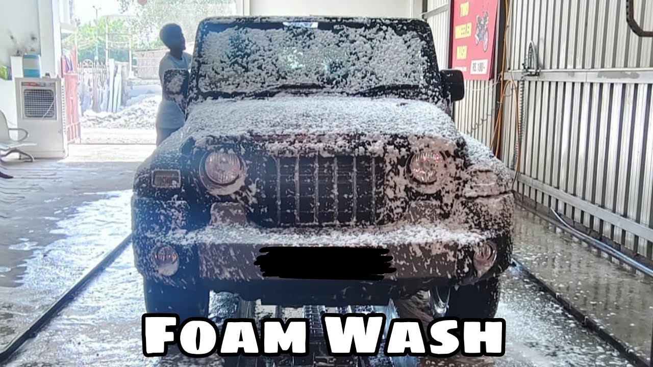Mahindra Thar In For Foam Wash at The Sainik Motor Garage Jodhpur #carwash