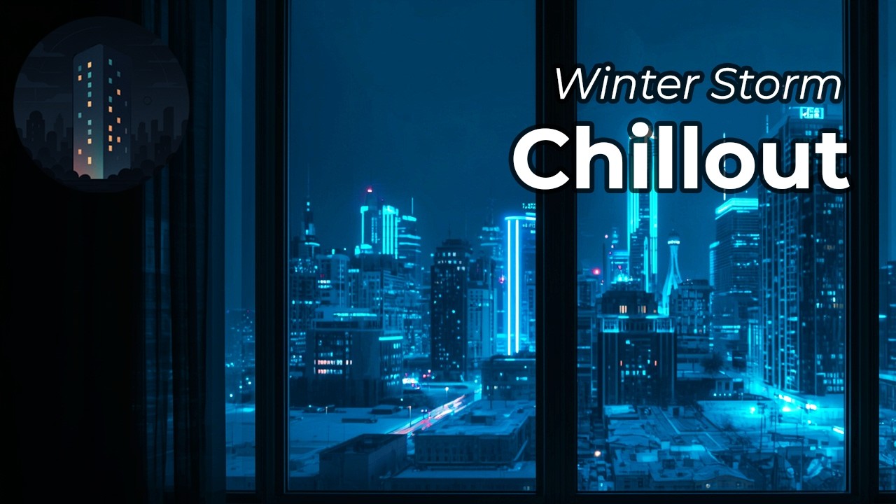 Winter Storm Midnight🌙 | Relaxing Ambient for Sleep & Rest