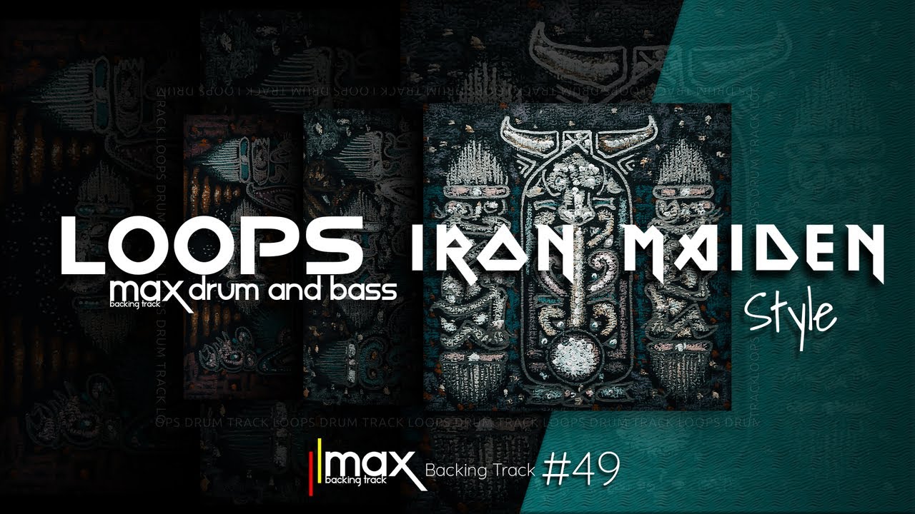 Heavy Metal Backing Track / Drum And Bass / Iron Maiden Style / Jam in  A-E Minor / 180 bpm