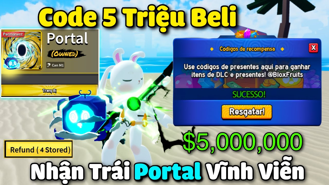 Tổng Hợp 22 Code Blox Fruit Mới Nhất Nhận X2 EXP V&agrave; Tr&aacute;i Portal Miễn Ph&iacute; C&ograve;n Sử Dụng Được