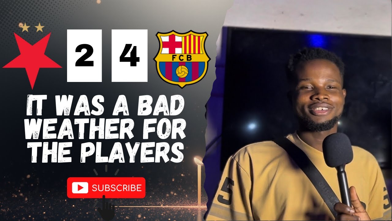 SLAVIA PRAGUE 2-4 BARCELONA - [Pax - NIGERIAN FAN REACTION] Champions League 25/26 