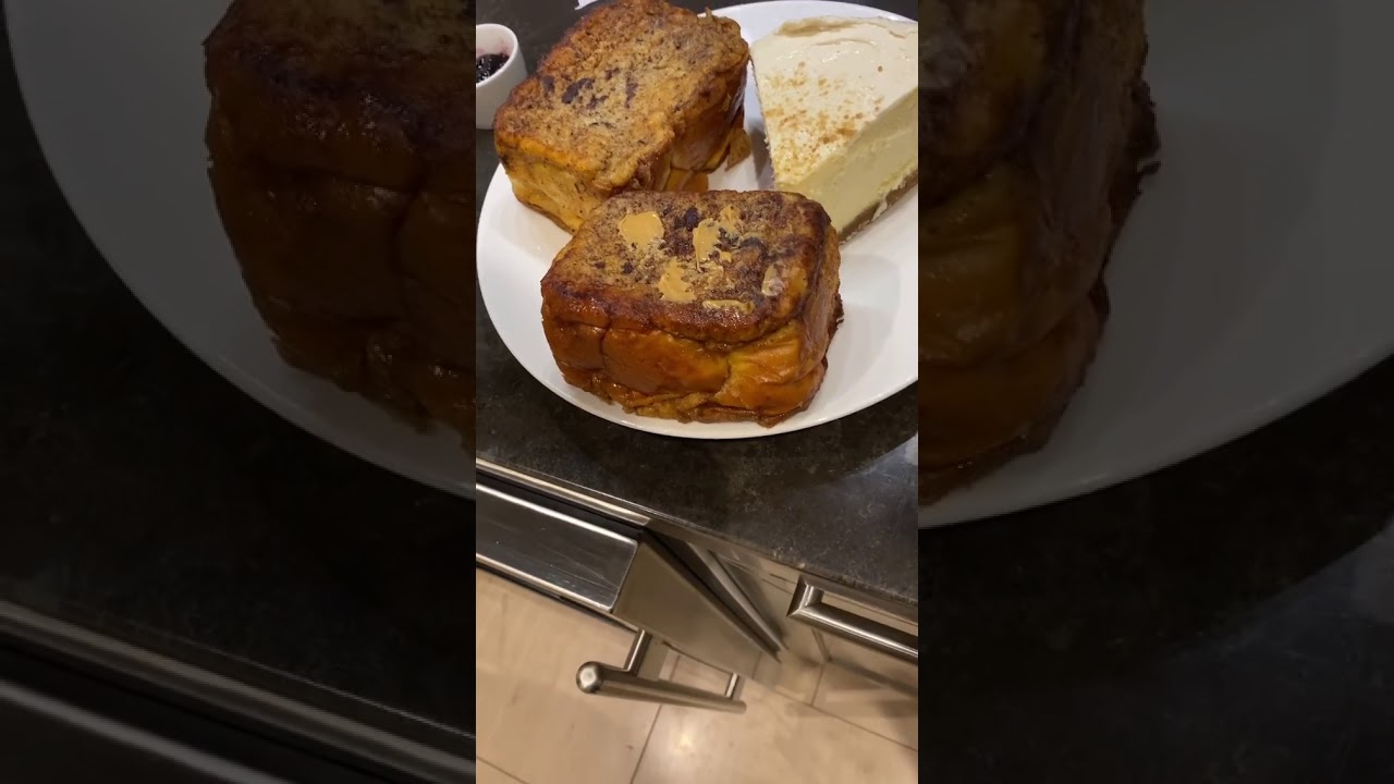 Dwayne “The Rock” Johnson Cheat Meal; 4 inch French Toast and Cheesecake