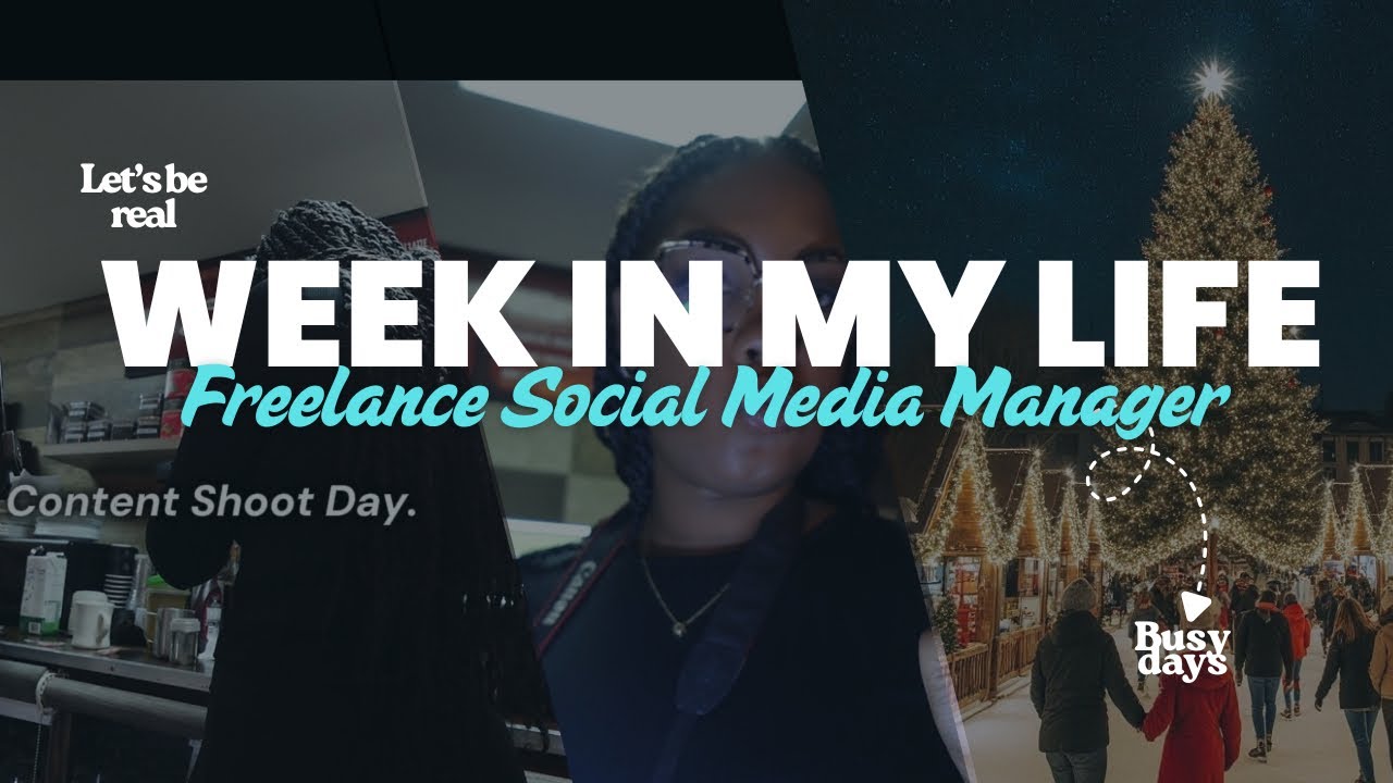 WEEK IN MY LIFE as a SOCIAL MEDIA MANAGER | Shoot Days, self reflection and  gratitude