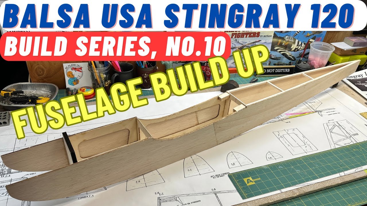 Balsa USA Stingray with DLE-20, RC Plane Build N0 10: Fuselage Build Up
