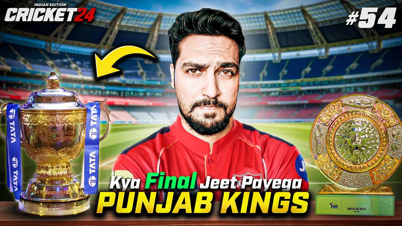 I Play The IPL FINALS With Punjab Kings 🏆 | Cricket 24 My Career Mode | RtxVivek