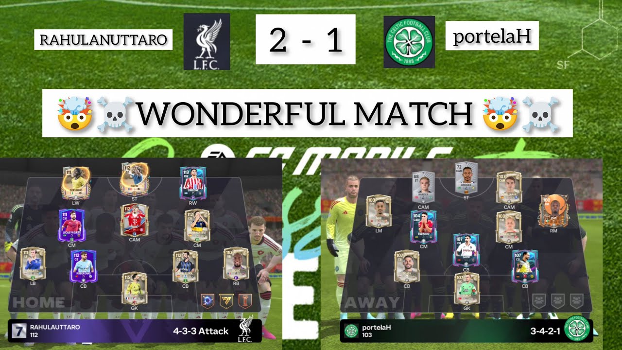 RahulAnuttaro vs PortelaH | Full Match Highlights | 2–1 Win in FC Mobile ⚽🔥