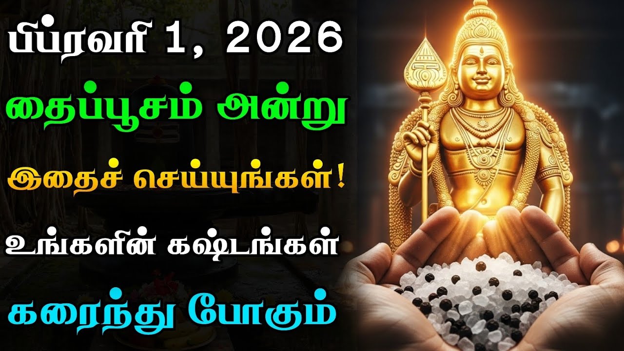 உங்களின் கஷ்டங்கள் காணாமல் போக தைப்பூசம் அன்று இதைச் செய்யுங்கள்!🙏🏻✨ 100% பலன் தரும்! | Thaipusam