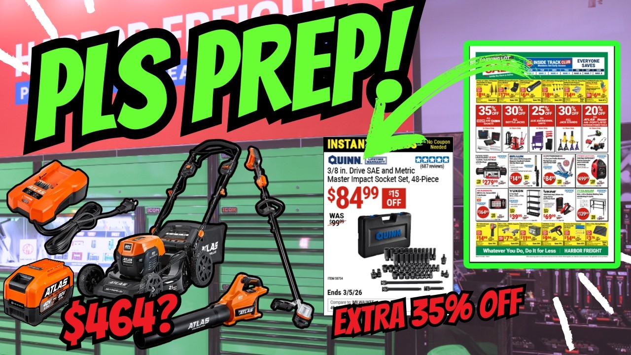 Harbor Freight Parking Lot Sale PREP!! #harborfreight #automobile #harbro