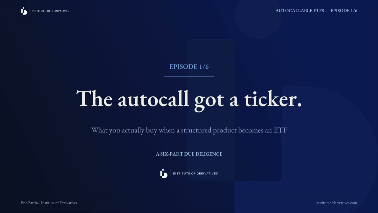 Autocallable ETFs Episode 1: the Autocallable got a ticker