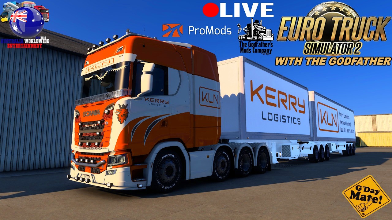 🔴LIVE Euro Truck Simulator 2 With The Godfather - Sunday 15th March 2026 #trucks #australia