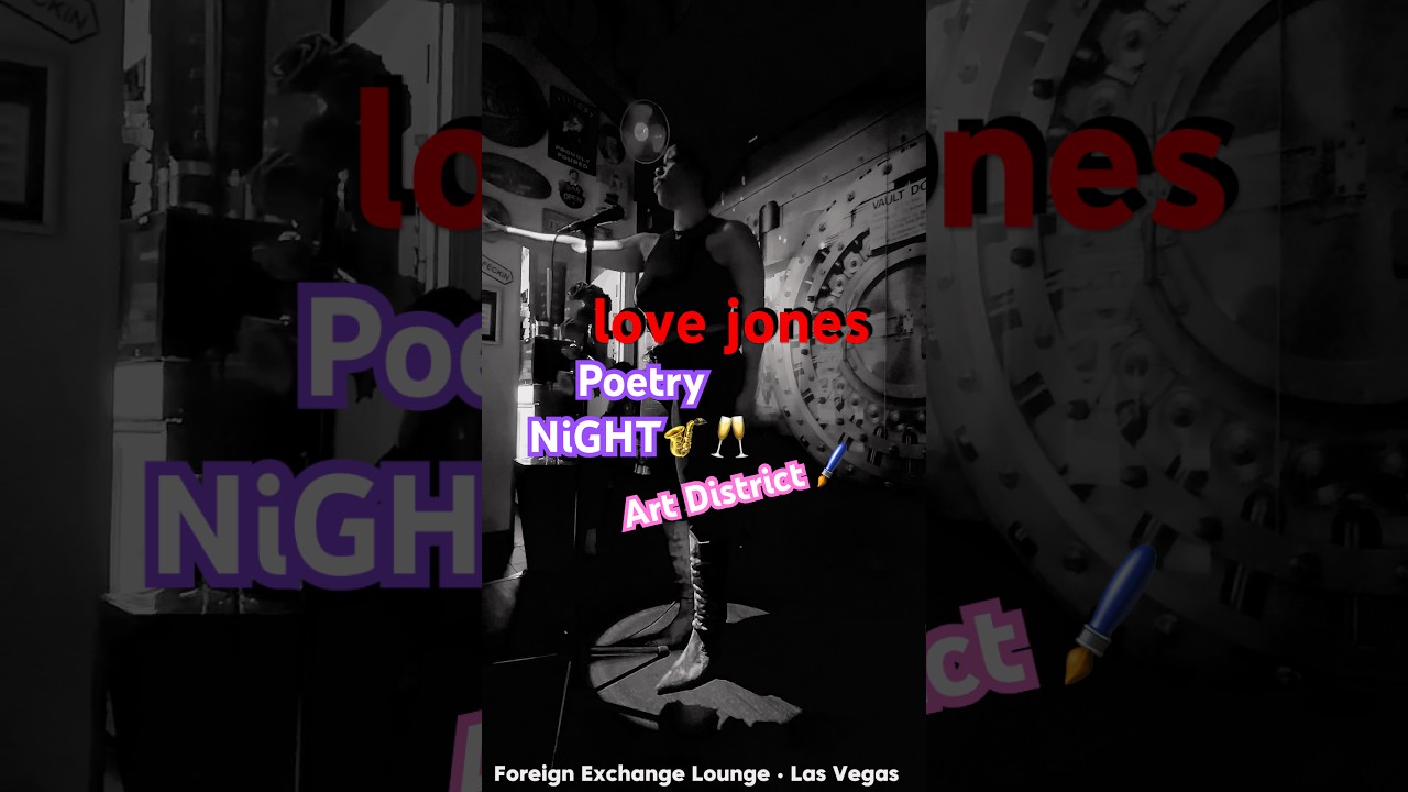 Love Jones 🎷Poetry Night &bull; Downtown Las Vegas | Foreign Exchange Lounge 🎶❤️ #datenight #shorts