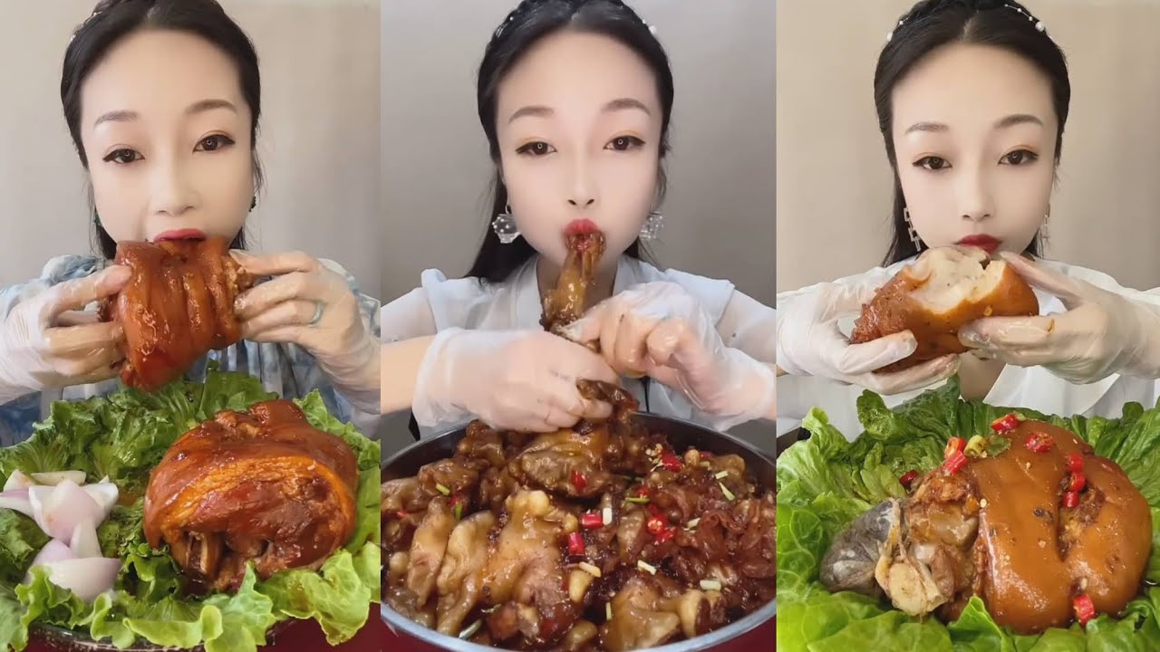 중국 돼지 고기 먹방 | 중국먹방/돼지비계 먹방 | 소고기내장 먹방 | 중국핫도그 먹방 | 빵버터 먹방 | 삼겹살 먹기 먹방 | 돼지불고기 먹방 | 중국음식 먹방 리얼사운드