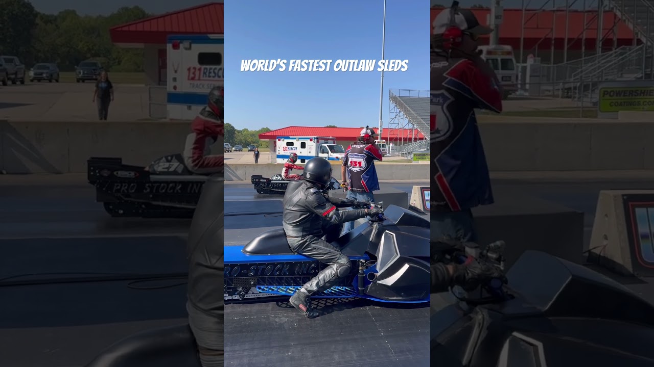 World&rsquo;s Fastest Outlaw Snowmobiles on Pavement!