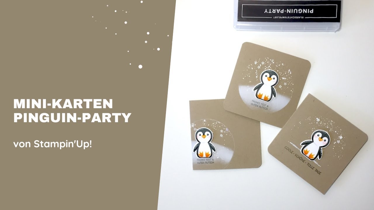 Pinguin-Party Minis | Anleitung zum kolorieren