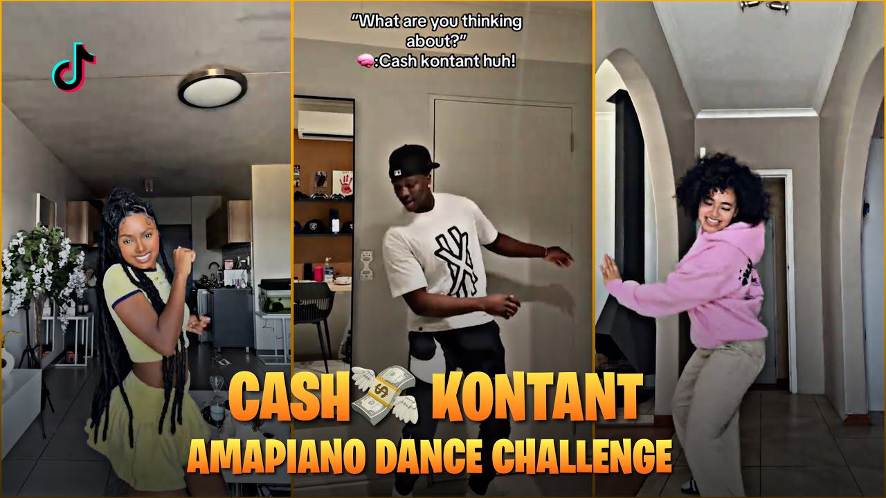 Cash Kontant Huh!! Amapiano dance challenge 🔥🖤
