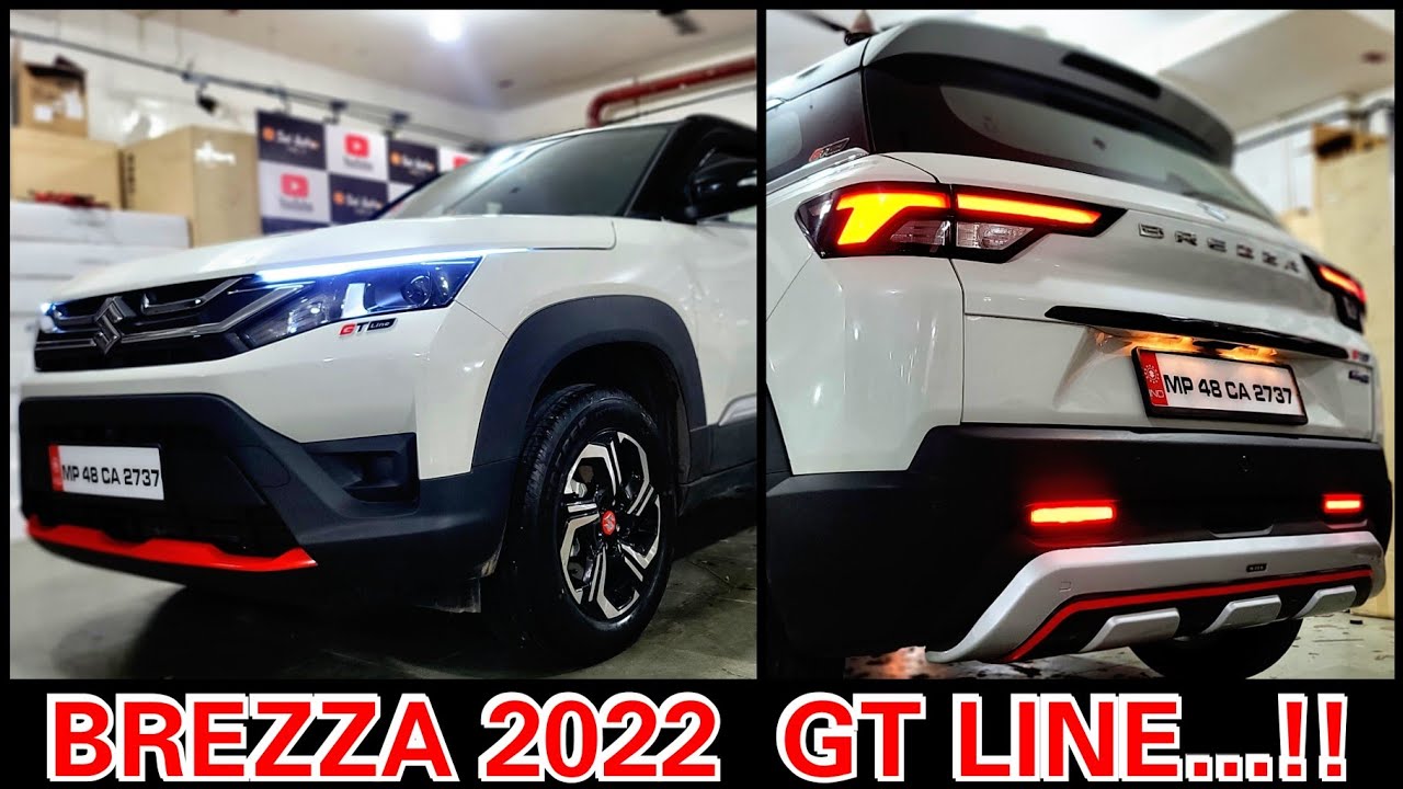 INDIA'S FIRST BREZZA 2022 FACELIFT MODIFIED TO GT LINE ALL THE WAY FROM MP..!!!