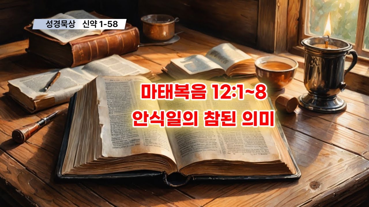 [야곱의 말씀묵상] 신약1-58. 마태복음 12장 1~8절