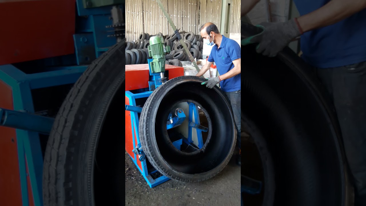 برش لاستیک سیمی از دیواره