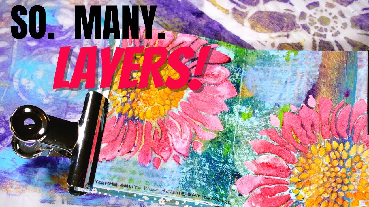 Learn to Collage with Tissue Paper Gelli Prints | Mixed Media Art Journal Collage Tutorial