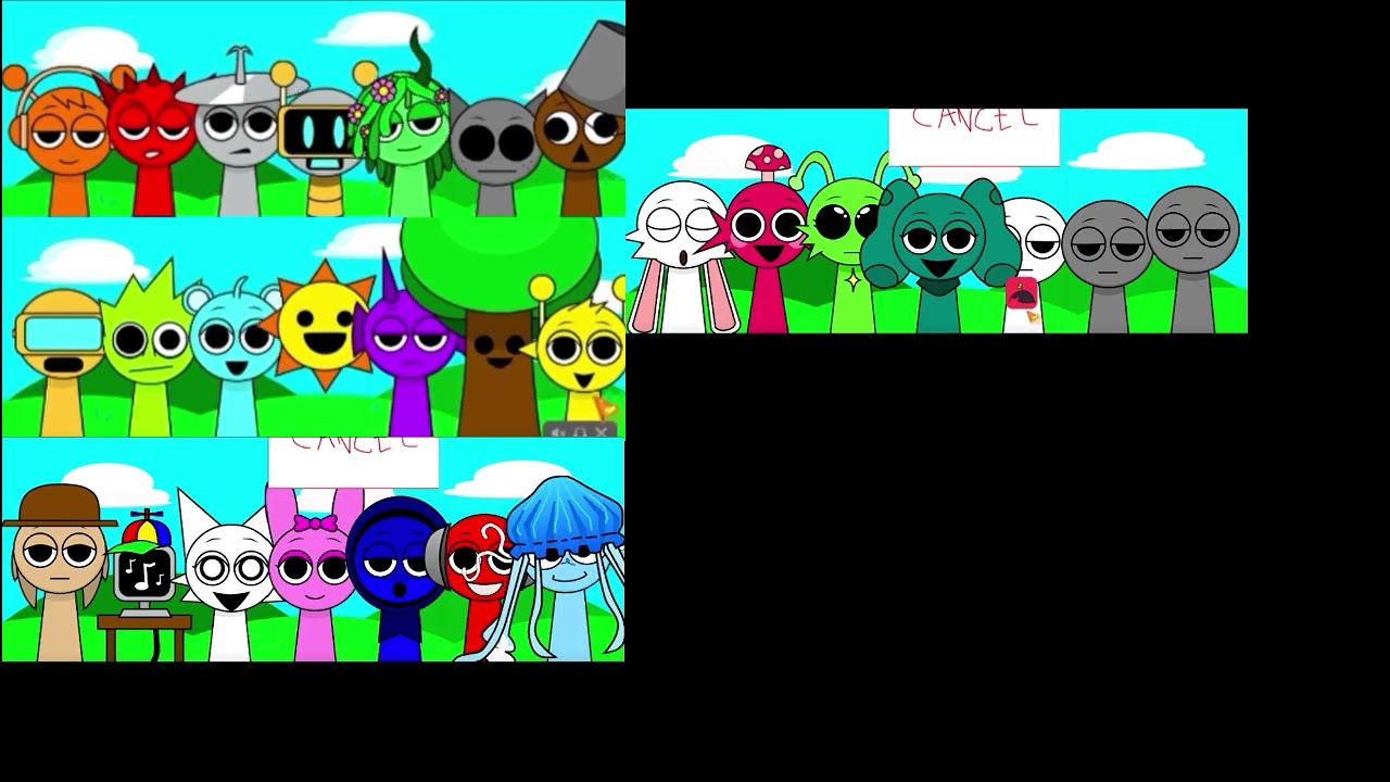 sprunki with fan character mix