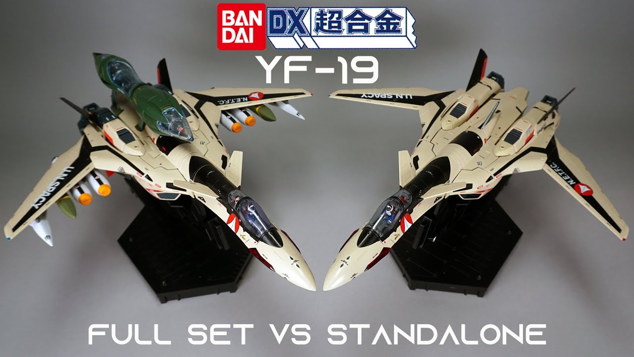 Bandai DX YF-19 vs Full Set Comparison