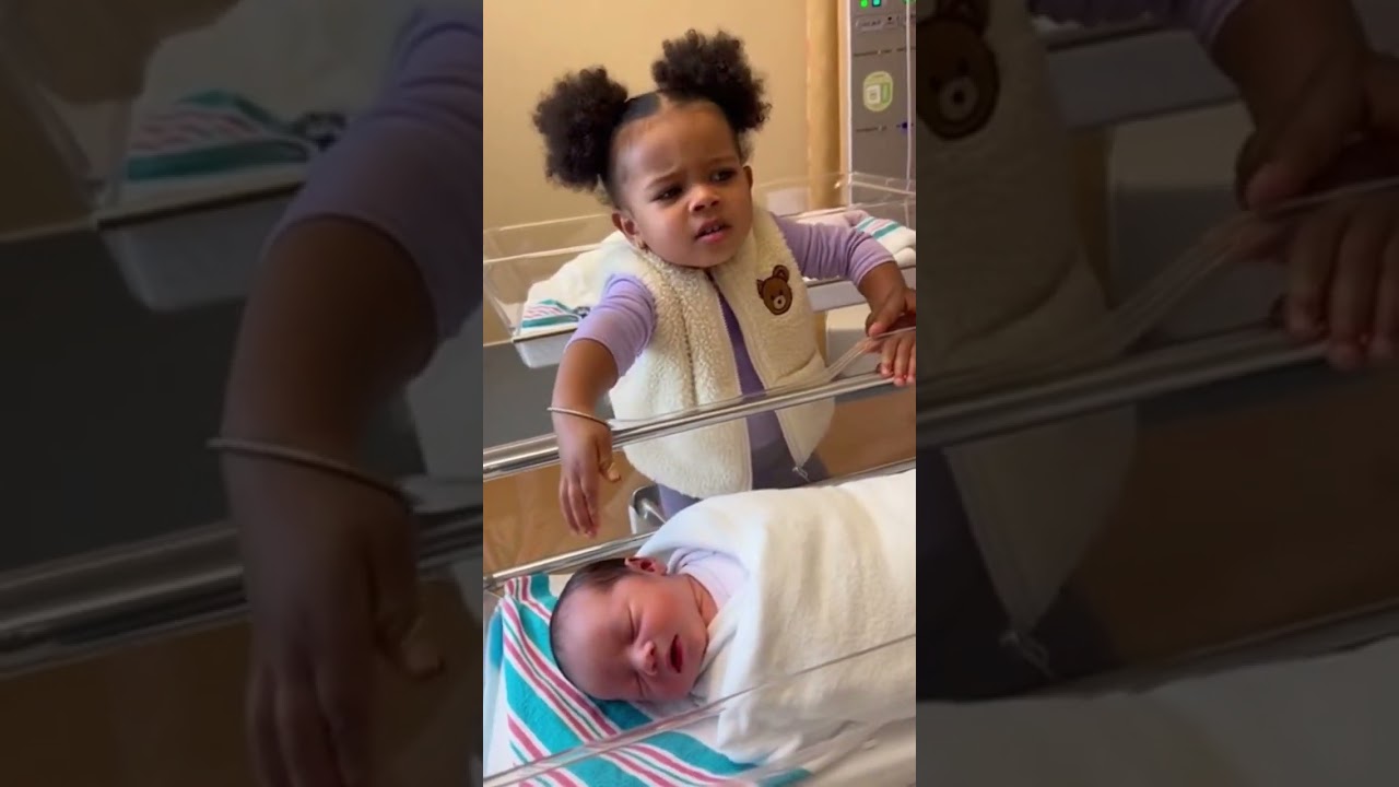 &ldquo;No Hair!! DIS ONE Better!! 😭😂 Toddler Drama&rdquo; #FunnyToddler #BabyReaction #ToddlerDrama #Newborn