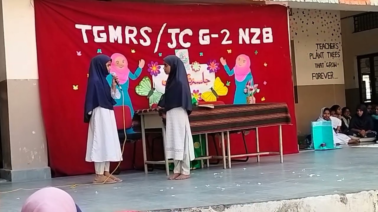 Swal jawab by V class girls 