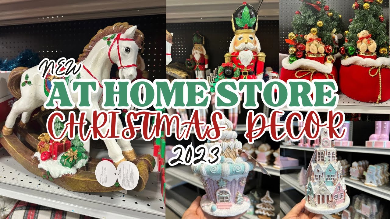 🎄AT HOME STORE CHRISTMAS 2023 DECOR, NEW Gingerbread Decor 2023 #christmas2023 #christmasdecor