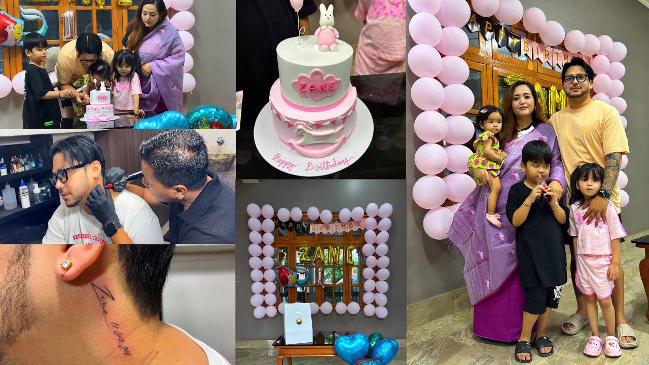Zane gi 1st Birthday 🎂 |zane gi mingsu tattoo hak a
