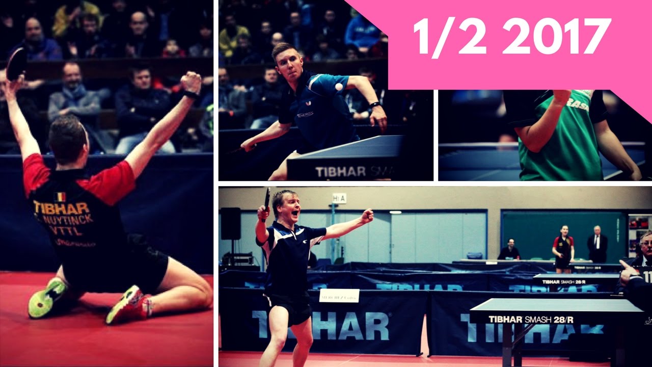 LAMBIET Florent A3 - ALLEGRO Martin A9 1/2 BELGIUM NATIONAL 2017 TABLE TENNIS